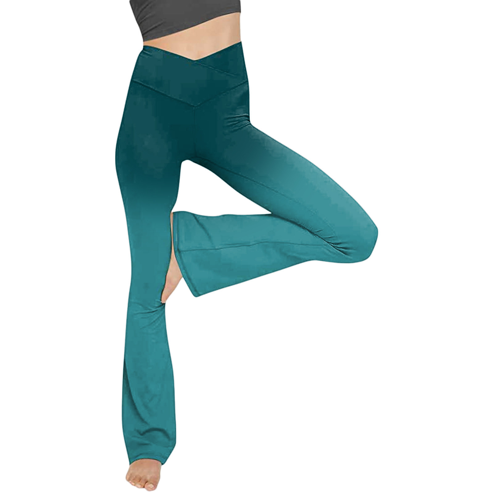 printed yoga pants outfit